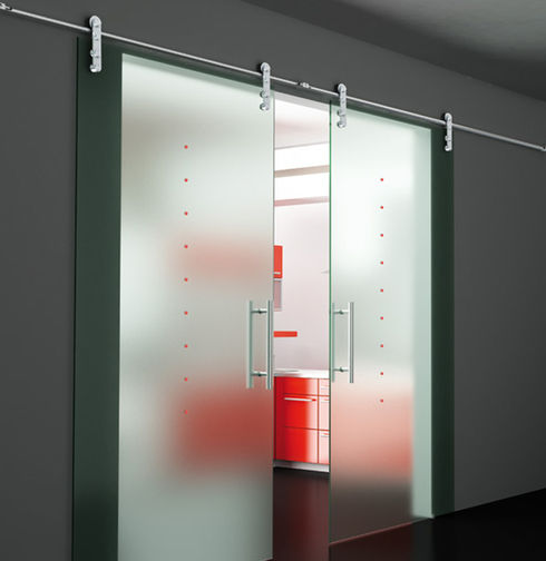 TEKNO UNO ACCIAIO INOX SATINATO, GLASS ACIDATO, DECOR STROMBOLI