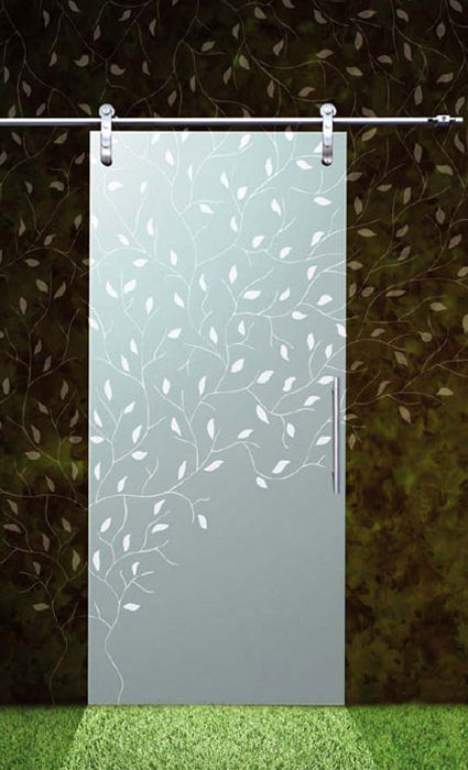 TEKNO UNO GLASS ACIDATO, DECOR OLIVE