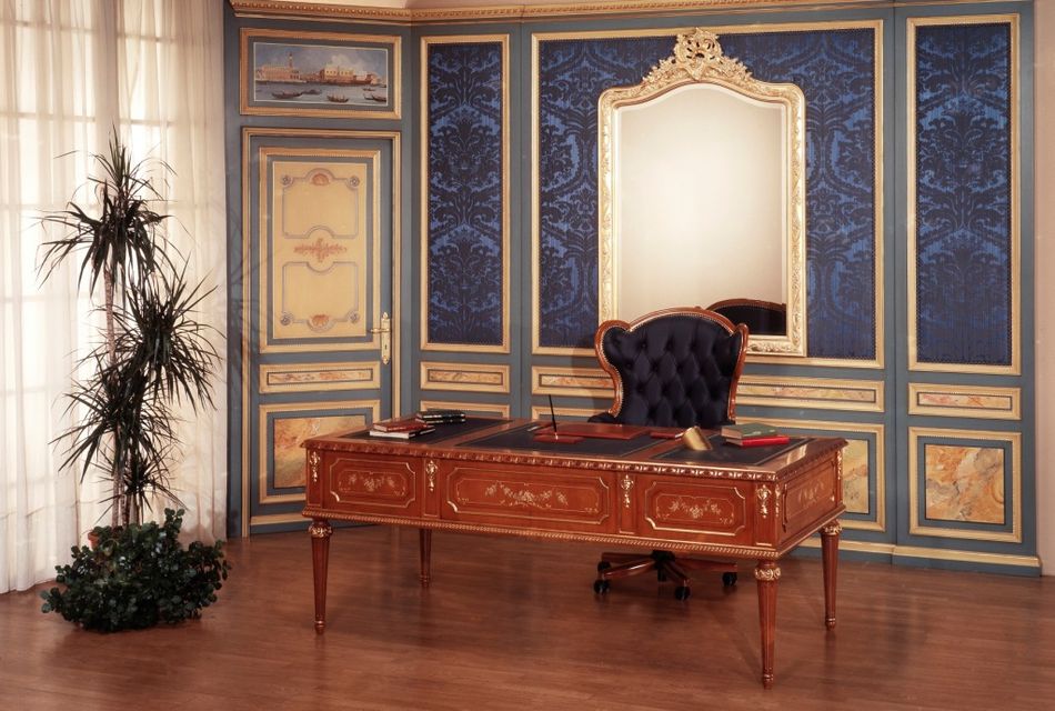 mod 100 desk -272 rev armchair -boiserie salone 2004.jpg