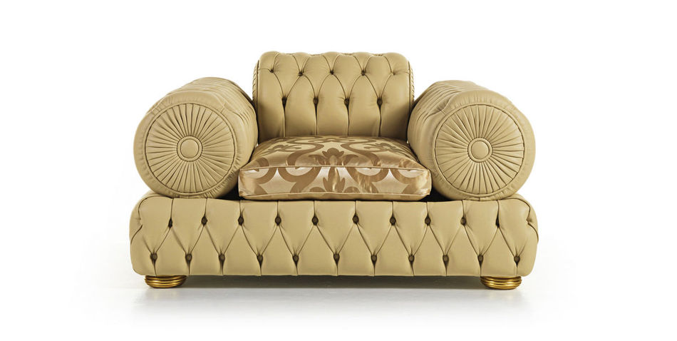 93_ROLLER capitonne armchair