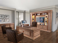 3136 desk, 3137 return desk, 3138 bookcase, 3139 sideboard, 3140 swivel armchair, 3141 small swivel armchair