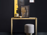 living-64 JOSEPHINE CONSOLE TABLE & LIPS POUFFE