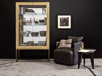 pranzo-29  MADAME DISPLAY CABINET & BETTY ARMCHAIR & VIRGILIO COFFEE TABLE