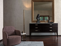 notte-3 DANTE COMO DOUBLE DRESSER & BAMBOO FLOOR LAMP & VALENTINA ARMCHAIR